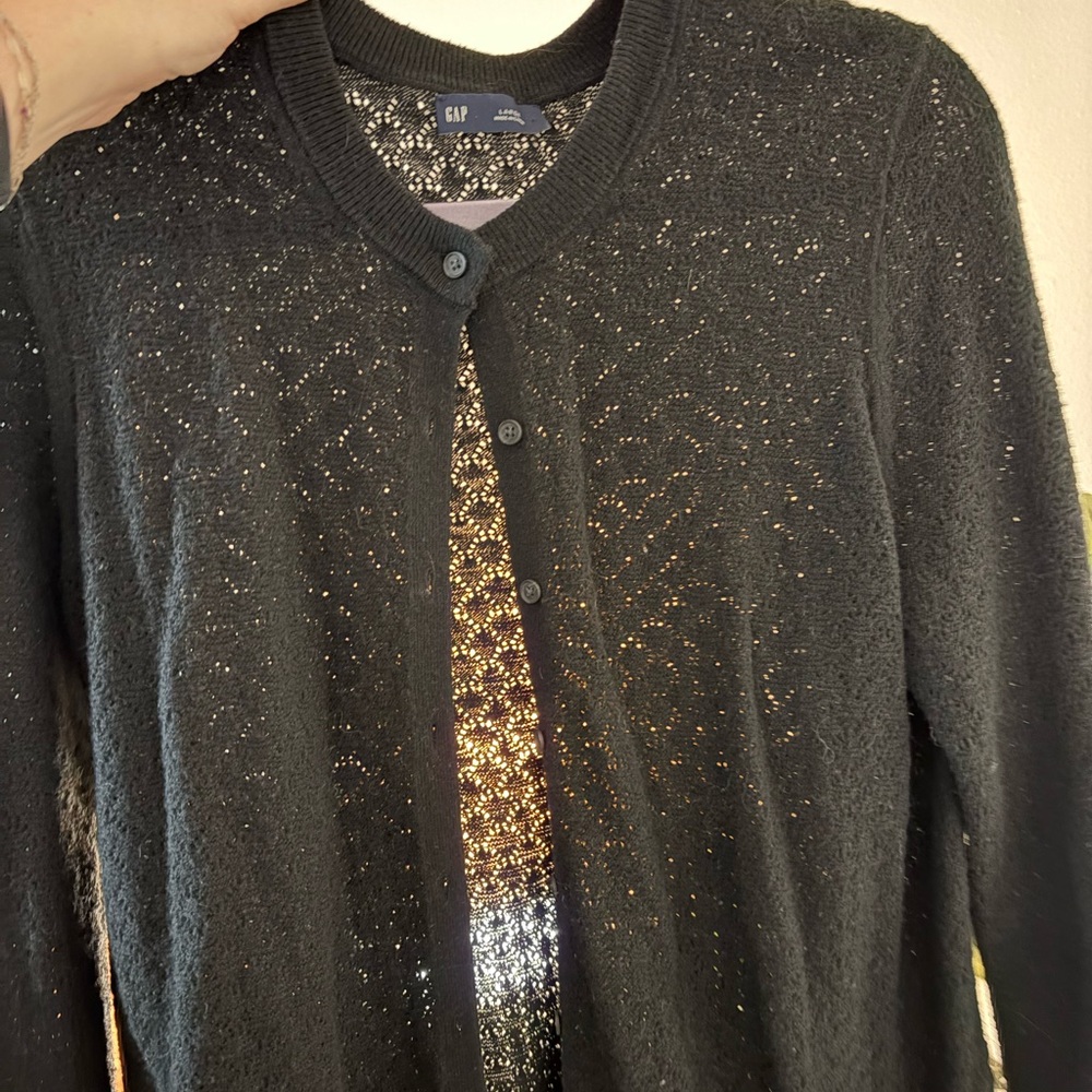 GAP Women's Black Cardigan Sweater